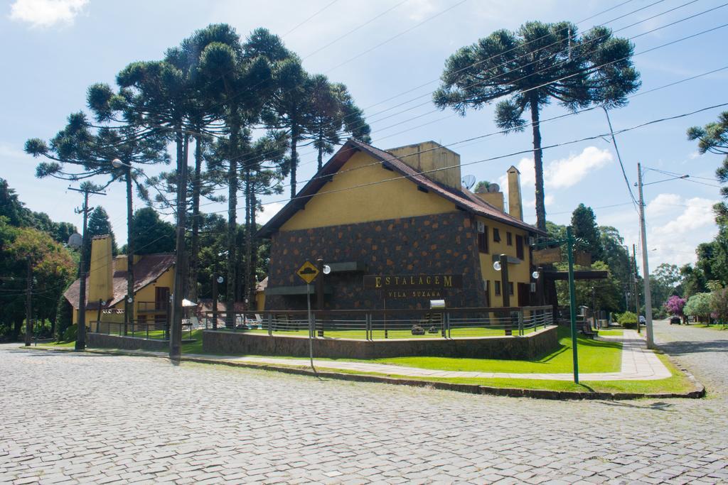 Estalagem Vila Suzana - Quadra De Beach Tennis Indoor Канела Экстерьер фото